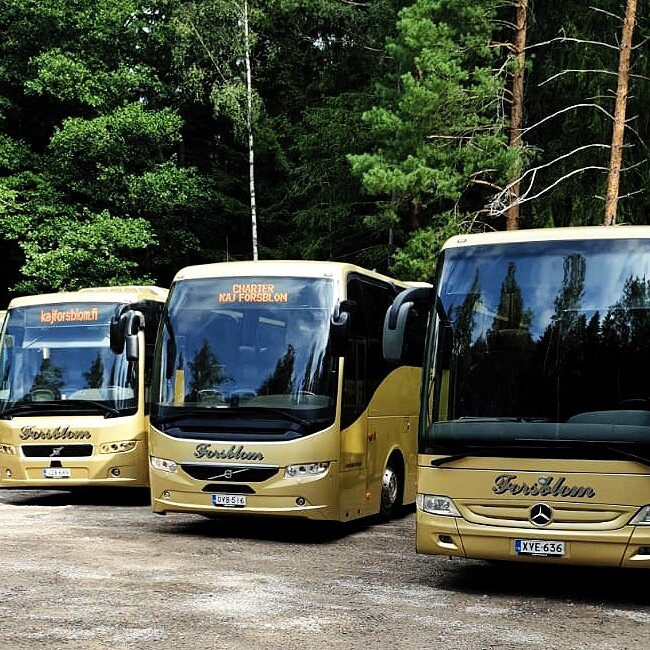 Charter bus Helsinki